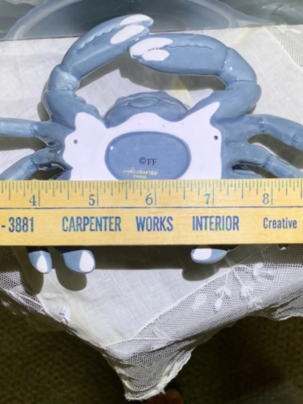 Fitz and Floyd Cape Coral Collection -  Crab Butter Dish 1 piece NWT